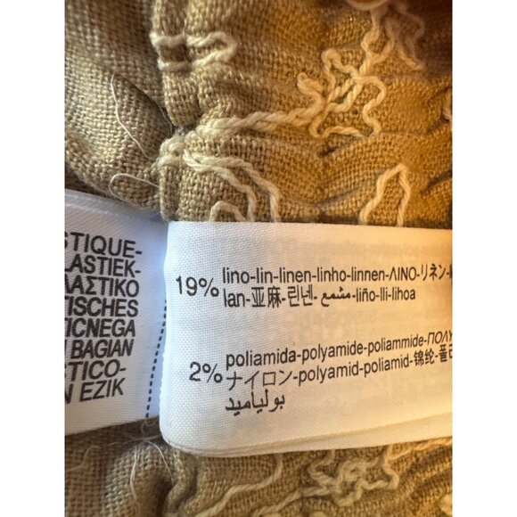 2/$30 ZARA Size 28 Beige White Embroidered Floral Dainty Shorts - Picture 10 of 13